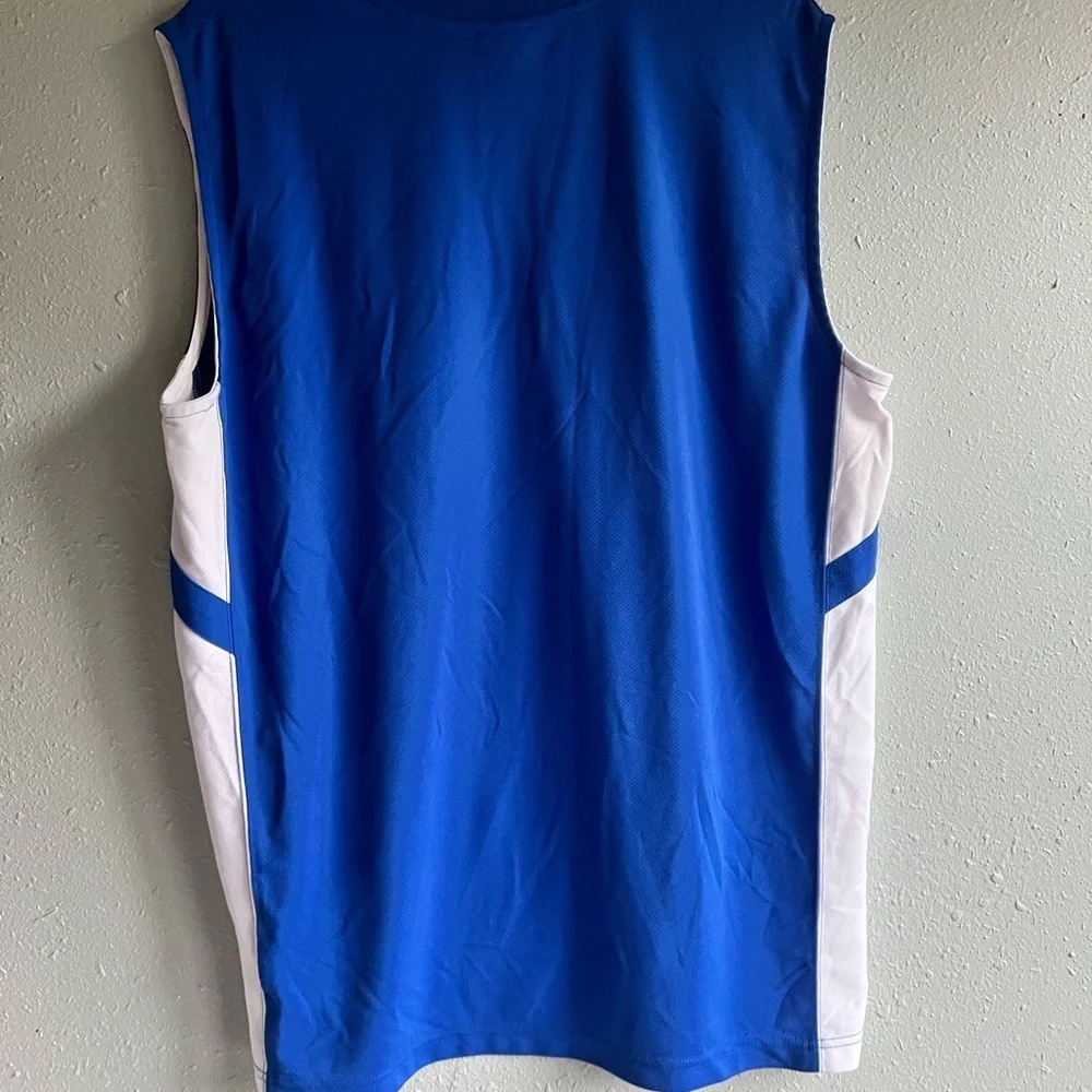 Jordan Jersey Blue and White Sleeveless